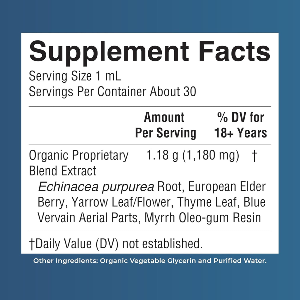 MaryRuth's Lymphatic Support Herbal Blend Liquid Drops - USDA Organic - Echinacea & Elderberry - Blue Vervain - Vegan - 30 Servings