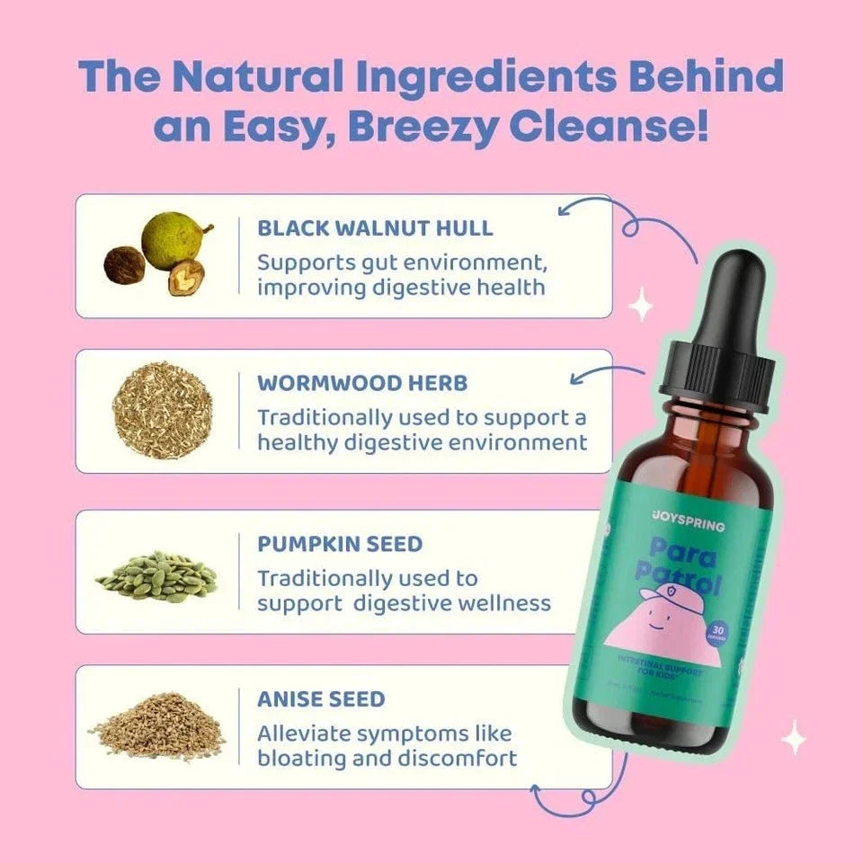 JoySpring Kids' Liquid Cleanse – Natural Digestive Health Support - 1 oz-Shop