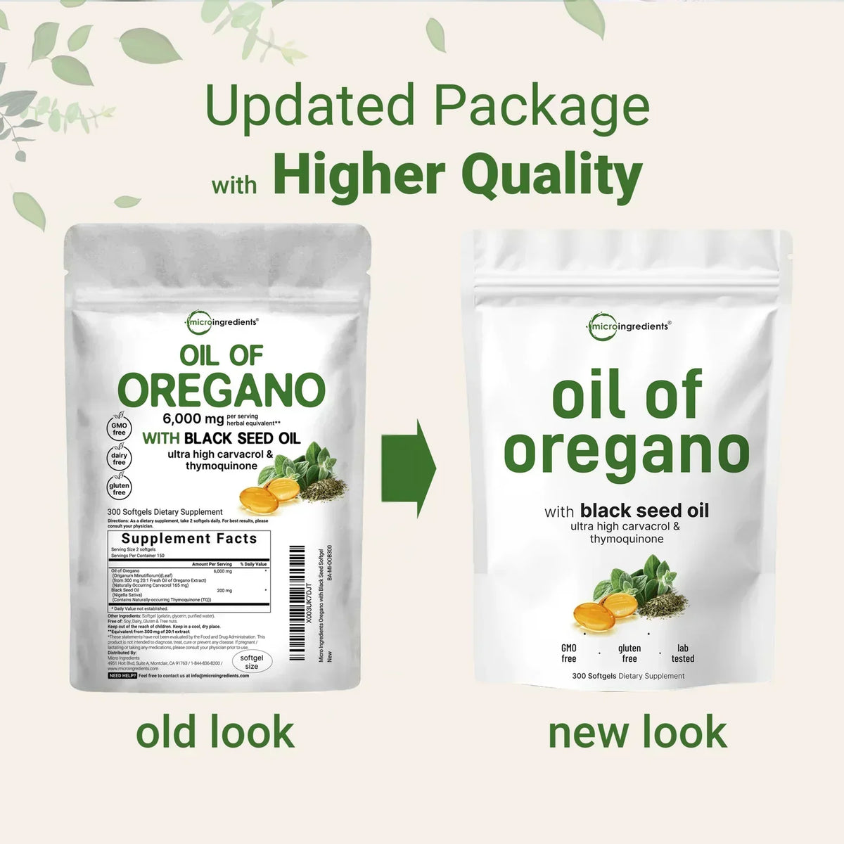 Oregano Oil & Black Seed Oil Softgels - 2-in-1 Foundational Wellness-Shop
