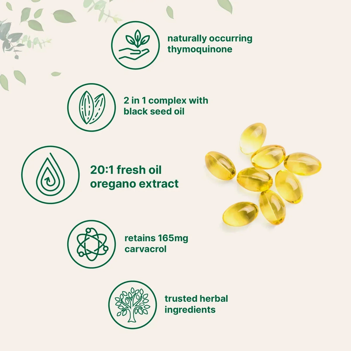 Oregano Oil & Black Seed Oil Softgels - 2-in-1 Foundational Wellness-Shop
