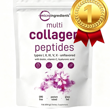 Micro Ingredients Multi Collagen Peptides Powder, 8oz