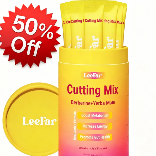 LeeFar Cutting Drink Mix – Strawberry Açaí Flavor – 30 Servings