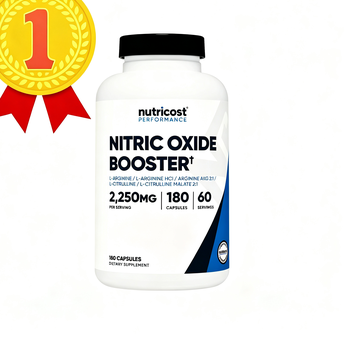 Nitric Oxide Booster 750Mg, 180 Capsules - 2250Mg per Serving - Gluten Free and