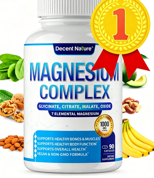 Magnesium Complex 1000mg Made with 7 Elemental Magnesium 90 Capsules