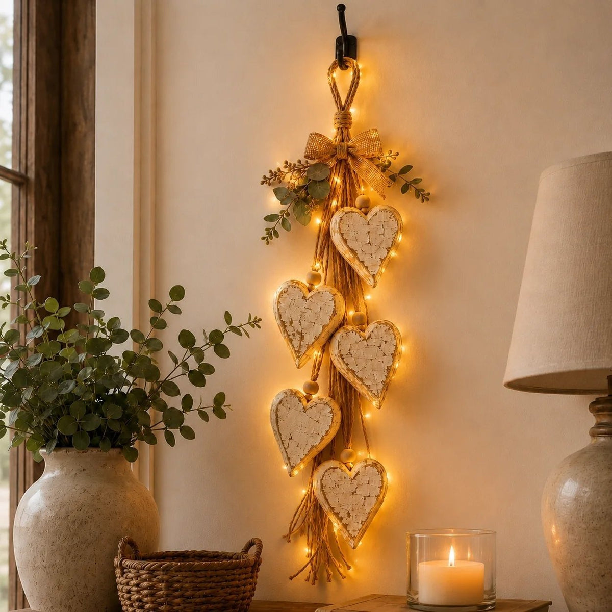 🤎 "Hanging Heart" Wall Decoration