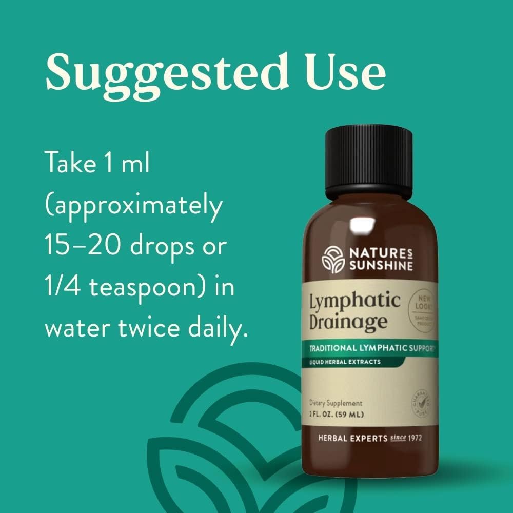 Nature's Sunshine Lymphatic Drainage, 2 Fl. Oz | Lymphatic Drainage Supplement Promotes The Efficient Drainage of The Lymphatic System to Promote Overall Health-Shop