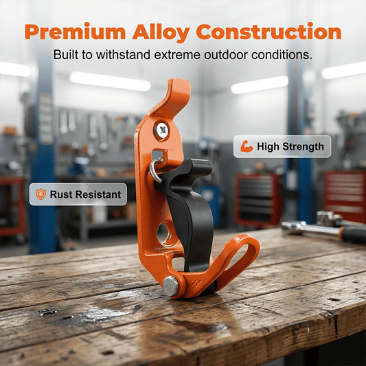Heavy-duty zinc alloy quick-release mounting brackets
