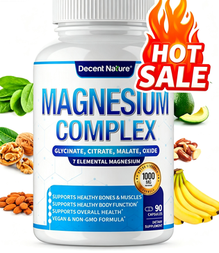 Magnesium Complex 1000mg Made with 7 Elemental Magnesium 90 Capsules