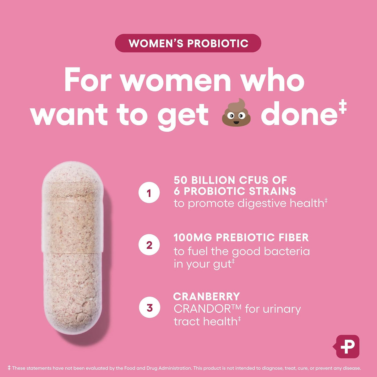 Physician's Choice Probiotics - PH Balance, Digestive, UT, & Feminine Health - 50 Billion CFU - 6 Unique Strains for Women - Organic Prebiotics, Cranberry Extract+ - Probiotic - 60 CT-Shop