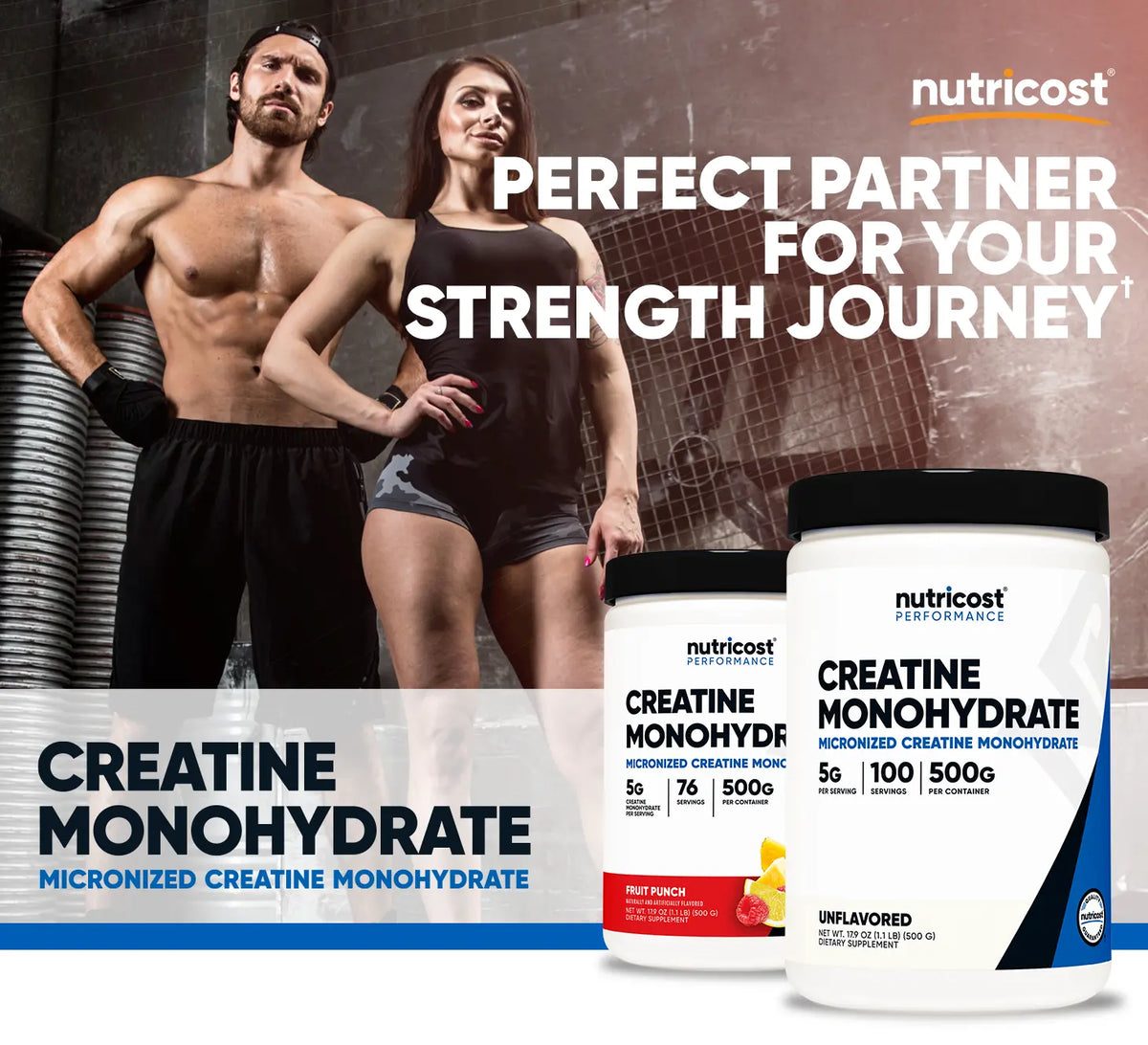Nutricost Micronized Creatine Monohydrate Powder  Supplement