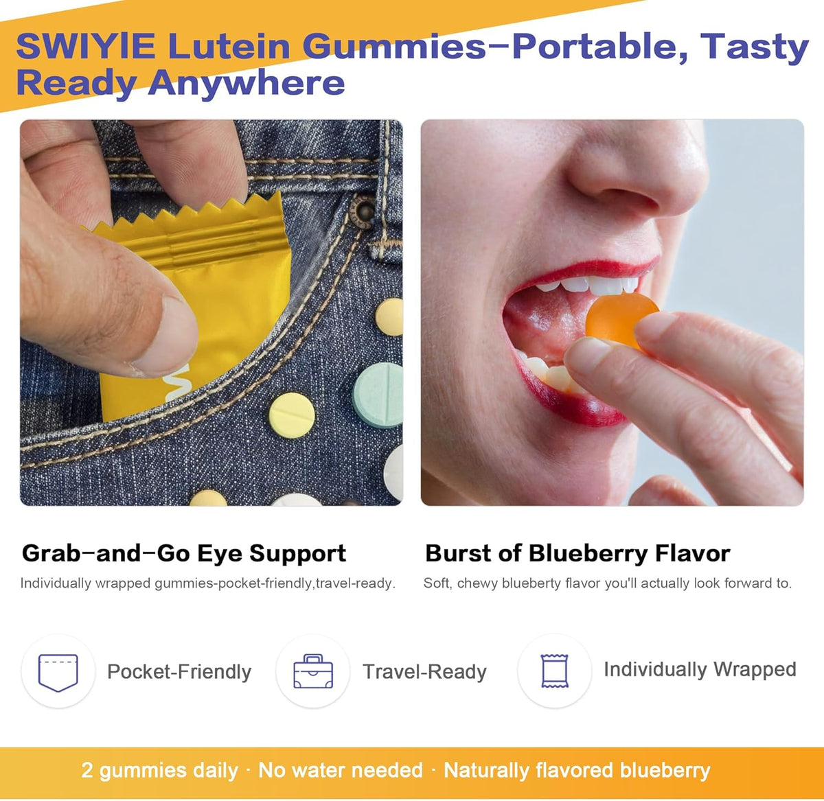 Lutein Gummies for Eye Health – Vision Support Eye Vitamins | Blueberry Flavor | 60 Gummies-Shop