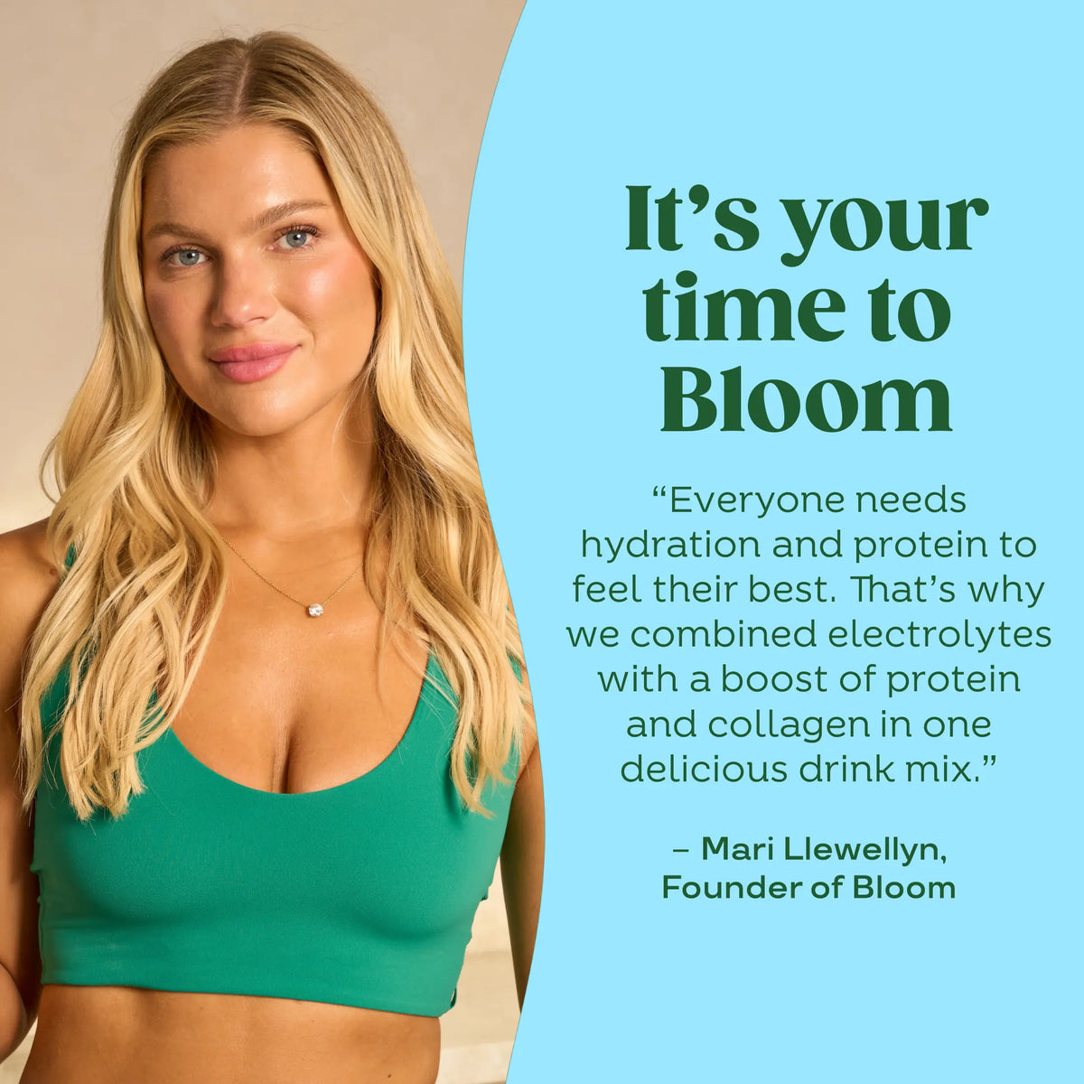 New - Bloom Nutrition Daily Hydration Sticks - 1350mg Electrolytes, 5g Clear Whey Protein & Collagen, 8 Key Vitamins, Sugar-Free Drink Mix for Hydration, Recovery & Skin Health