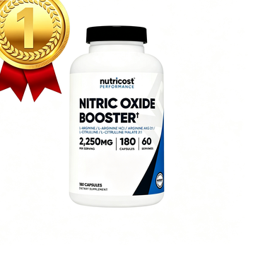Nutricost Nitric Oxide Booster 2250mg, 180 Capsules - 750mg Per Casule, 60 Servings - Gluten Free and Non-GMO