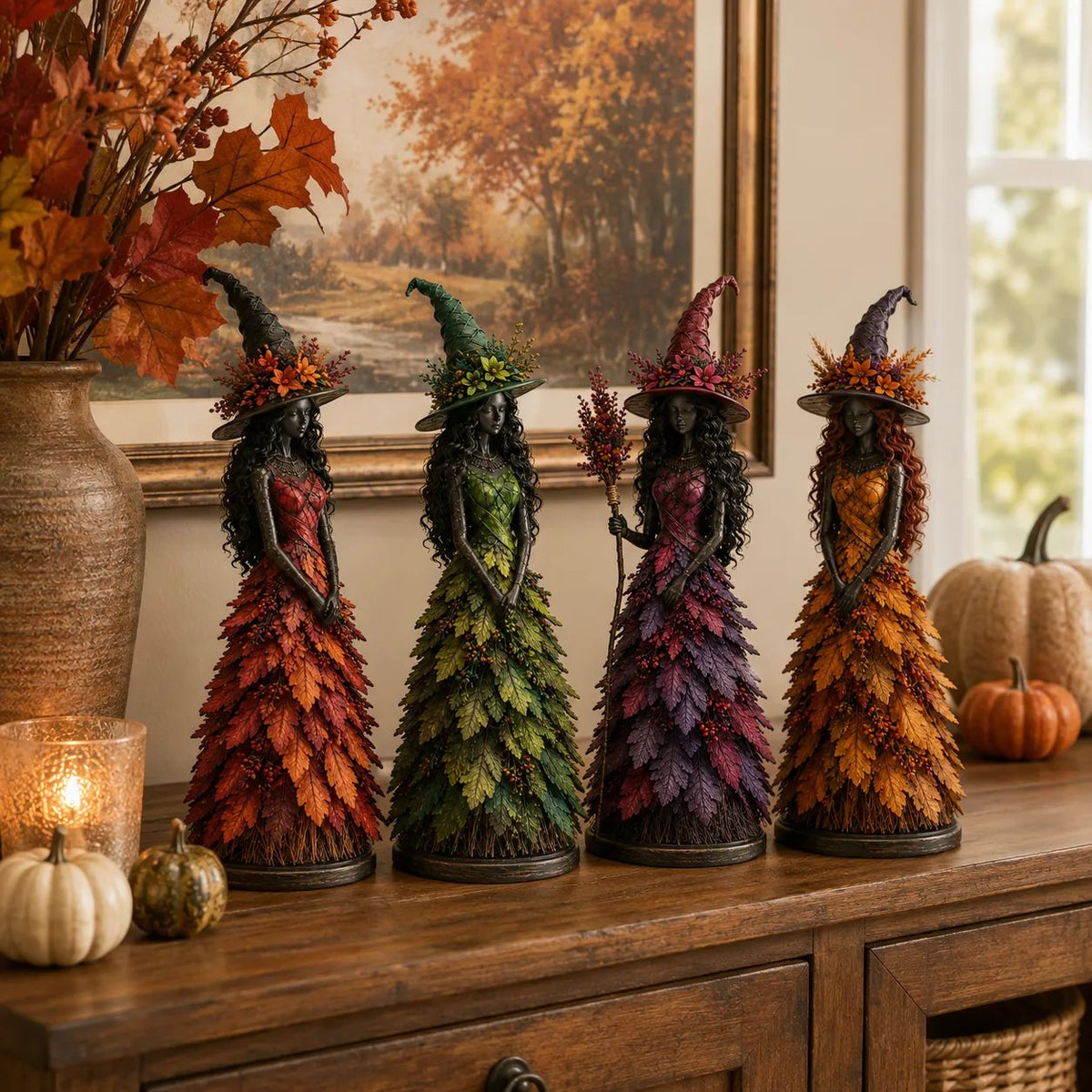 💥LAST DAY: 49% OFF - 🧙 Enchanted Autumn Witch Figurine (📦Buy 2, get free shipping)