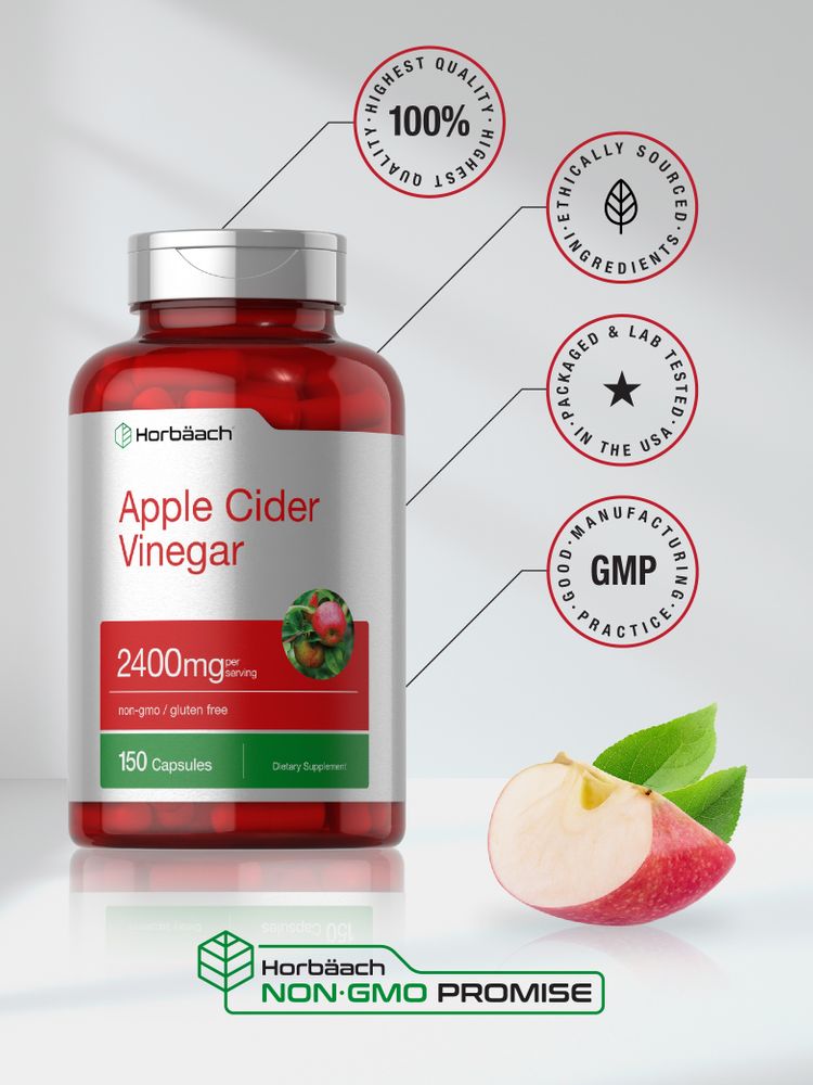 Apple Cider Vinegar 2400mg per serving | 150 Capsules