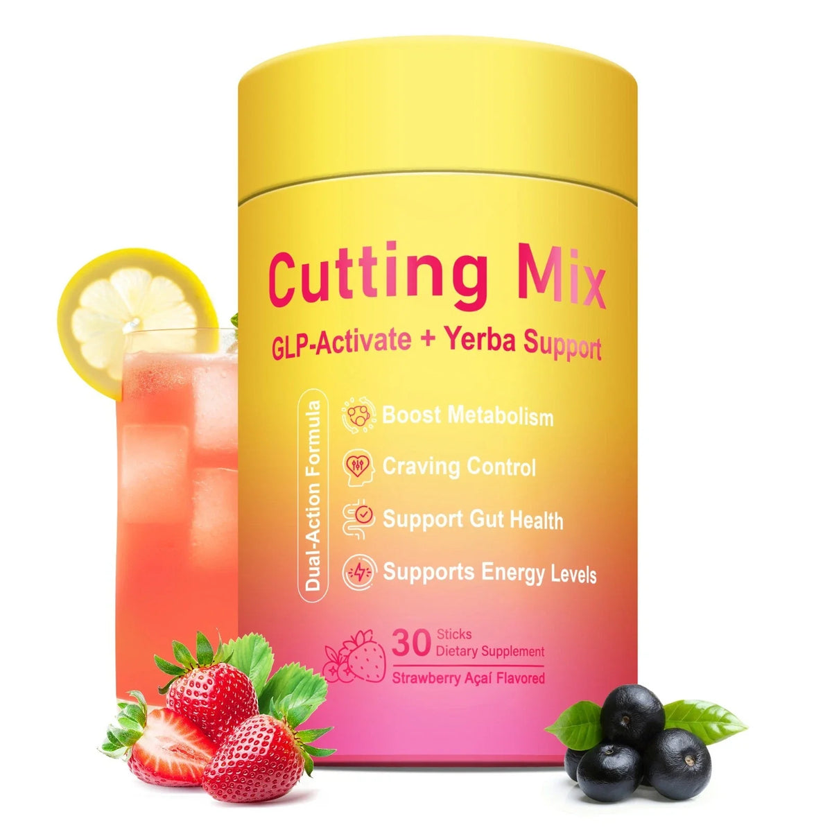 LeeFar Cutting Drink Mix – Berberine, 5-HTP, Yerba Mate & Magnesium 30 Servings