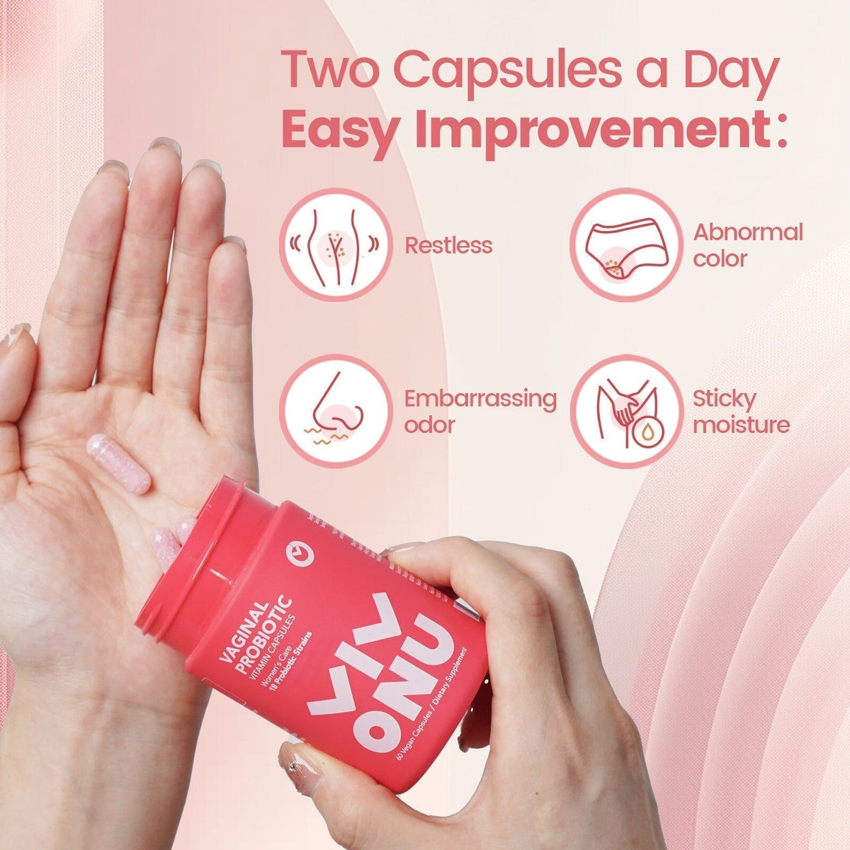 VIVONU - Vaginal Probiotics Capsules for Women pH Balance-Shop