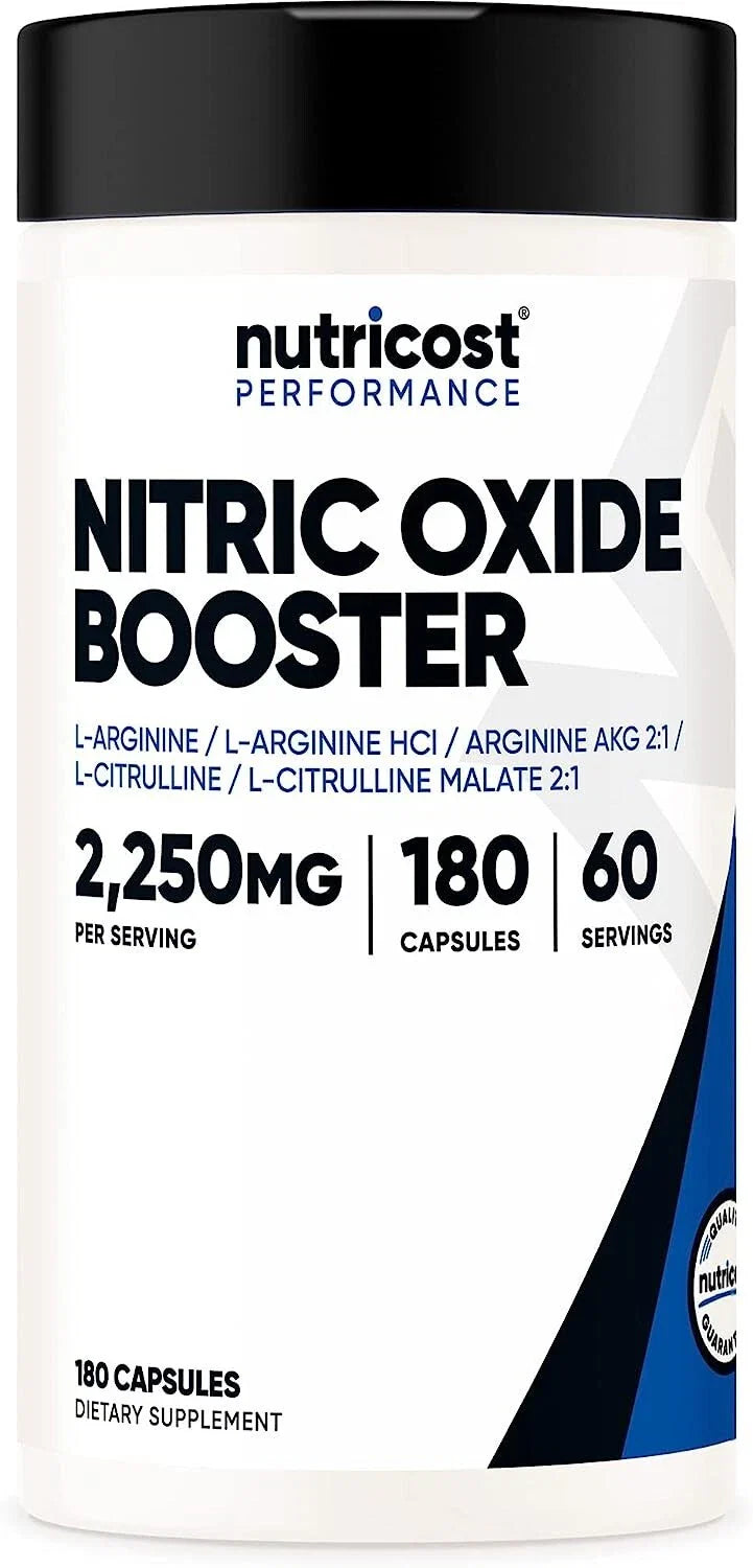 Nitric Oxide Booster 750Mg, 180 Capsules - 2250Mg per Serving - Gluten Free and