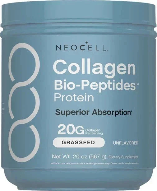 "NeoCell Collagen Bio-Peptides Powder 20oz -Grassfed Protein Supplement-Advanced