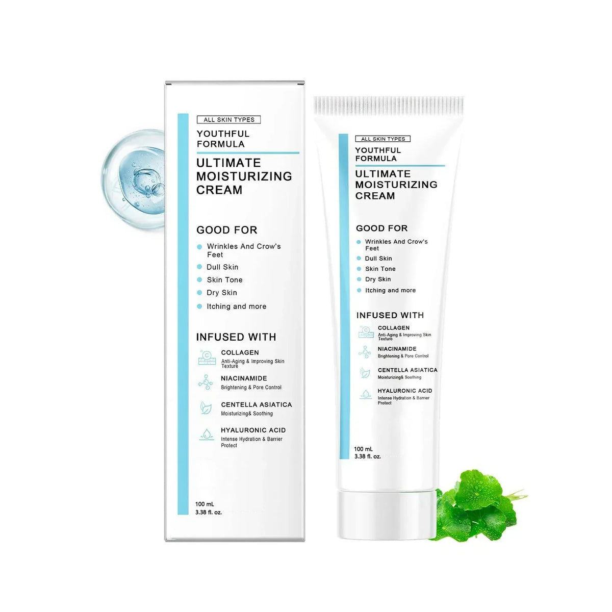 Nida Youthful Formula Ultimate Moisturizing Cream, Nida Crema Coreana 100ml US🔥-Shop