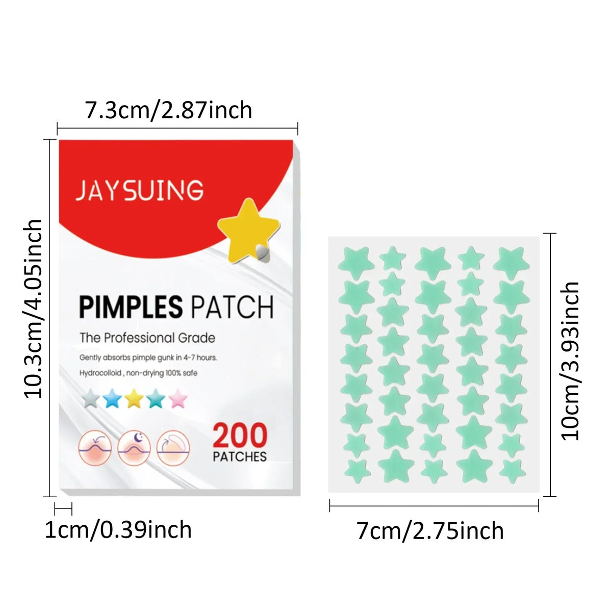 Pimple Patches,Pimple Patches For Face, Hydrocolloid Acne Patches, Cute Star Sti-Shop